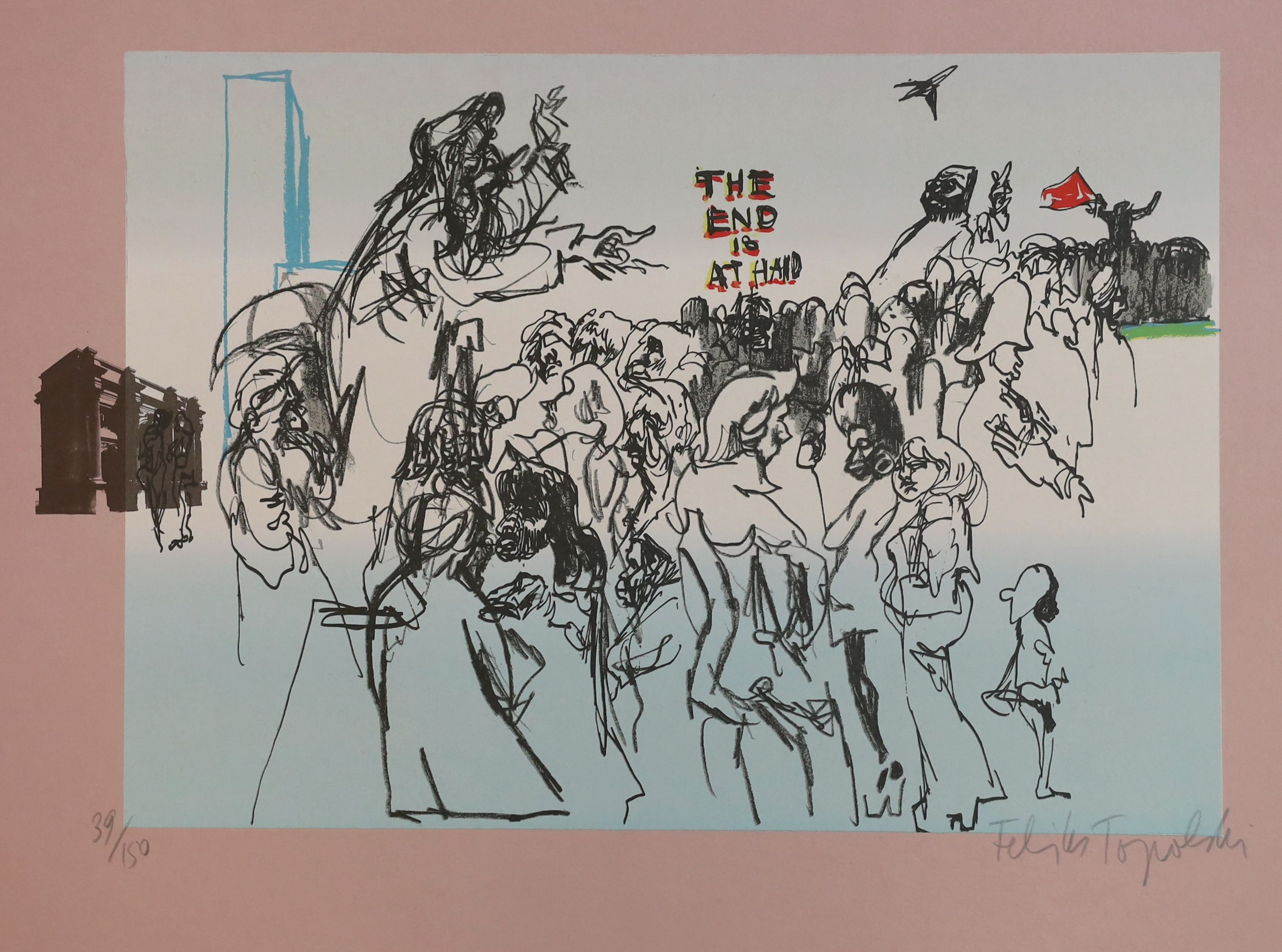 Felix Topolski RA (Polish/British, 1907-1989), The London Suite, 1973, the complete suite of six lithographs on colorplan wove, 48 x 63cm and 63 x 48cm, unframed